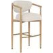 Sigrid Monument Oatmeal Upholstered Bar Stool
