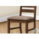1355 Brown Fabric Dining Chair Set Of 2