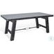 Cozy Luxe Black 74" Rectangular Dining Table with Turnbuckle