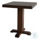 Cozy Luxe Medium Brown Adjustable Height Square Pub Table