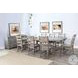 Rustic Refined Gray Alpine 106" Extendable Rectangular Dining Table with Turnbuckle