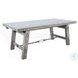 Rustic Refined Gray Alpine 106" Extendable Rectangular Dining Table with Turnbuckle