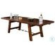 Villa Rosso Medium Brown 106" Extendable Rectangular Dining Table