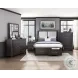 Gilbert Charcoal And Gray Queen Platform Bed with Footboard Storage
