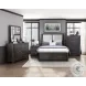 Gilbert Charcoal And Gray Queen Platform Bed with Footboard Storage