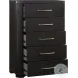 Gilbert Charcoal 5 Drawer Chest