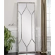 Sarconi Distressed Silver Leaf Floor Mirror