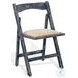 Sagewyn Ocean Blue Folding Dining Chair Set of 2