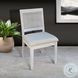 Cozy Luxe Light Gray Cane Back Dining Chair Set of 2