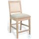 Sagewyn Wheat Cane Back Counter Height Stool Set of 2