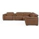 Camden Dusty Taupe Leather 6 Piece Modular Zero Gravity Power Reclining Sectional with Power Headrest and USB Charging
