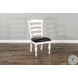 Willow Nest European Cottage House Ladderback Dining Chair Set of 2