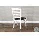 Willow Nest European Cottage House Ladderback Dining Chair Set of 2