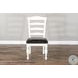 Willow Nest European Cottage House Ladderback Dining Chair Set of 2