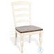 Elmwood Estate Marble White and Buckskin Dining Chair Set of 2