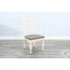 Elmwood Estate Marble White and Buckskin Dining Chair Set of 2