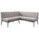 Mia Wheat Upholstered Corner Dining Bench