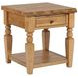 Logans Edge Brown 1 Drawer Square End Table