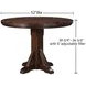 Gettysburg Dark Distressed Chestnut Adjustable Game Table with Flip Over Chip Holders