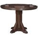 Gettysburg Dark Distressed Chestnut Adjustable Game Table Set with Flip Over Chip Holders