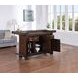 Gettysburg Dark Distressed 3 Door Bar Cabinet