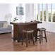 Gettysburg Dark Distressed 3 Door Bar Cabinet