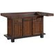 Gettysburg Dark Distressed Chestnut Adjustable Game Table Set with Flip Over Chip Holders