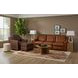 Hudson Dark Brown Leather Upholstered Rectangular Ottoman