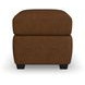 Hudson Brown Leather Upholstered Rectangular Ottoman