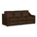 Hudson Dark Brown Leather 98" Sofa