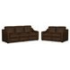 Hudson Dark Brown Leather Living Room Set