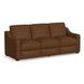 Hudson Brown Leather 98" Sofa