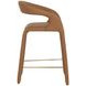Avenlee Milliken Cognac Upholstered Counter Height Stool