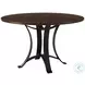 Ben And Erin Napier Dark Cherry And Metal 48" Round Dining Table