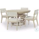 Biscayne Malabar And Alabaster Extendable Oval Dining Room Set With Woven Back Chair