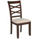 Barton Dark Brown and Light Tan Upholstered 5 Piece Drop Leaf Dining Set