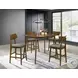 Robbie Walnut 5 Piece Counter Height Dining Set