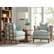 Ocean Club Abaco Green Upholstered Accent Chair with Pillow