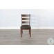 Villa Rosso Vintage Mocha Ladderback Dining Chair Set of 2
