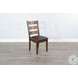 Villa Rosso Vintage Mocha Ladderback Dining Chair Set of 2