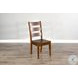 Villa Rosso Vintage Mocha Ladderback Wood Dining Chair Set of 2