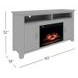 Cannon Valley Distressed Brown 60" TV Stand with Electric Fireplace