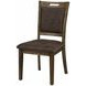 Cannon Valley Distressed Medium Brown Upholstered Side Chair Set of 2