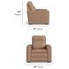 Dutch Desert Tan Leather Zero Gravity Power Recliner with Power Headrest and Lumbar