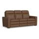 Dutch Cortado Brown Leather 91" Zero Gravity Power Reclining Sofa with Power Lumbar and USB Charging
