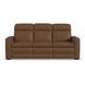 Dutch Cortado Brown Leather 91" Zero Gravity Power Reclining Sofa with Power Lumbar and USB Charging