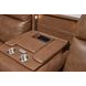 Dutch Cortado Brown Leather 91" Zero Gravity Power Reclining Sofa with Power Lumbar and USB Charging