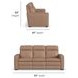 Dutch Desert Tan Leather 91" Zero Gravity Power Reclining Sofa with Power Lumbar and USB Charging