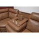 Dutch Cortado Brown Leather 6 Piece Modular Zero Gravity Power Reclining Sectional with Power Lumbar and USB Charging