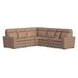 Dutch Desert Tan Leather 6 Piece Modular Zero Gravity Power Reclining Sectional with Power Lumbar and USB Charging